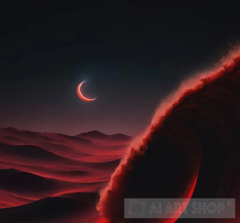 Red Desert Ai Artwork