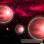Red Galaxy Ai Artwork