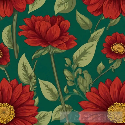 Red Poppies Ai Painting