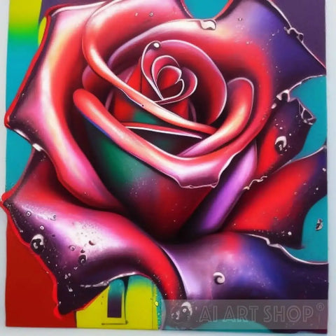 Red Rose Nature Ai Art