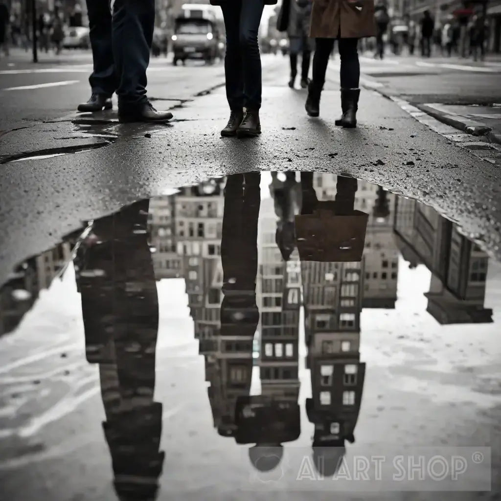 reflection of building in water