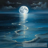 Reflection Of Moonlight Nature Ai Art