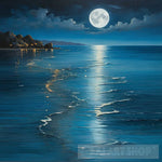 Reflection Of Moonlight Nature Ai Art