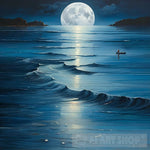 Reflection Of Moonlight Nature Ai Art