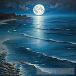 Reflection Of Moonlight Nature Ai Art