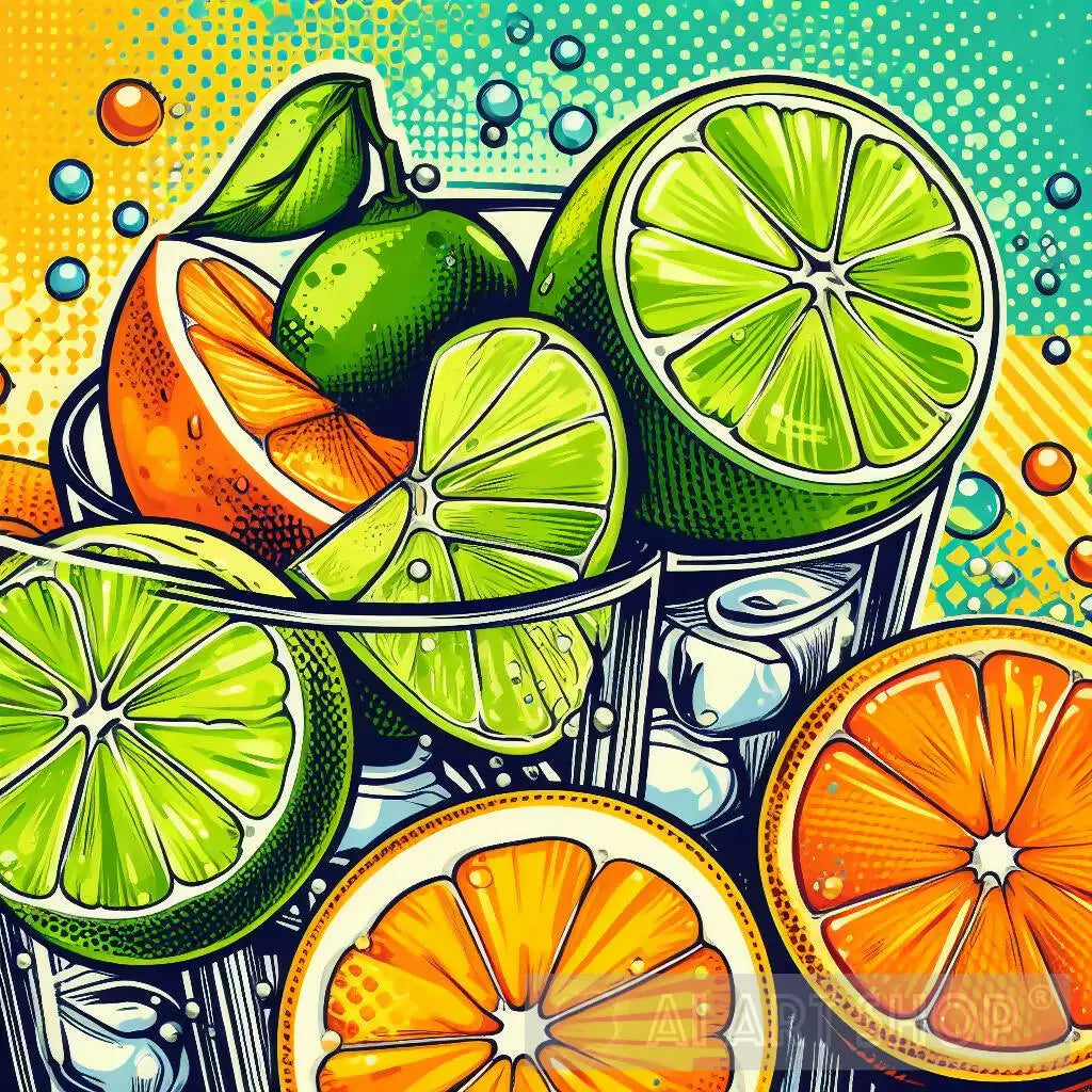Limes N Orange Pop art