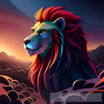 Regal Lion Animal Ai Art