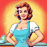 Retro House Wife From 50S Pop Ai Art