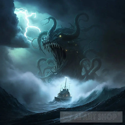 Return Of The Kraken Ai Artwork