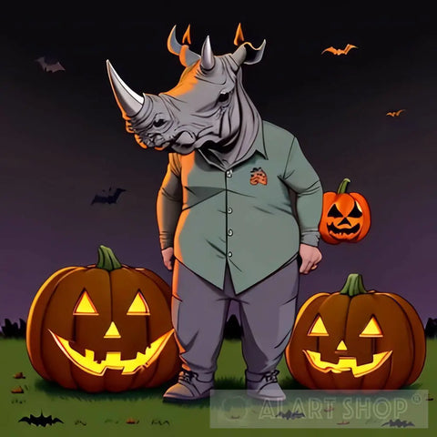 Rhino Character Halloween 2Nd Concept Ai Artwork