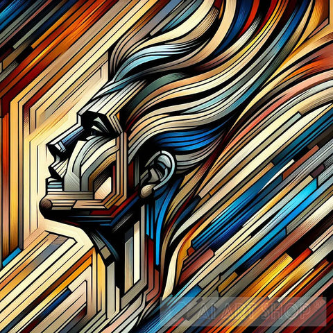 Rhythmic Fusion: Geometric Euphoria In Motion Pop Ai Art