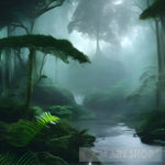 River In Forest Nature Ai Art