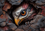 Predator's Gaze: Hyperrealistic Eagle AI Art