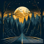 Road To The Moon Ai Painting