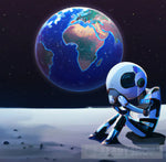 Robot Disconnects From Earth Ai Artwork