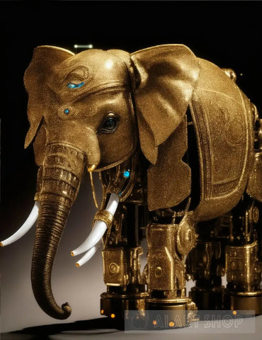 Robotic Elephant Ai Artwork