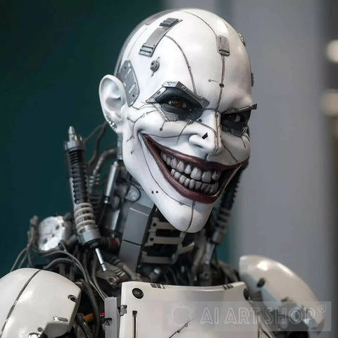 Robotic Joker Ai Artwork