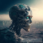 Robotic Male Zombie Ai Artwork