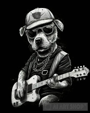 Rockin Canine Animal Ai Art