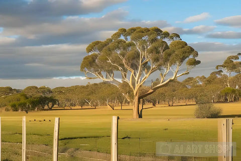 Rolling Summer Fields Landscape Ai Art