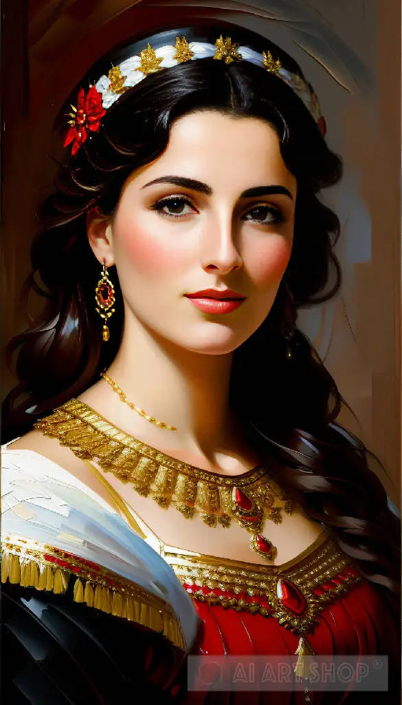 Roman Empire princess portrait ai art