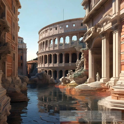 Rome Italy Ai Artwork