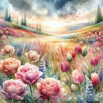 Roses And Tulips Impressionism Ai Art