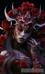 Roses Demon Portrait Ai Art