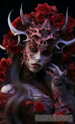 Demon With Roses Roses demon