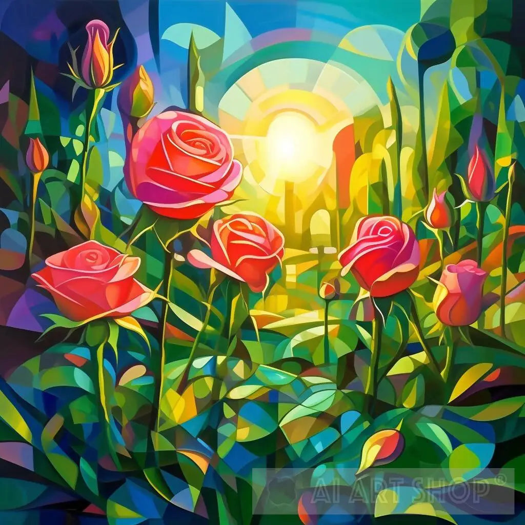roses in a dream garden