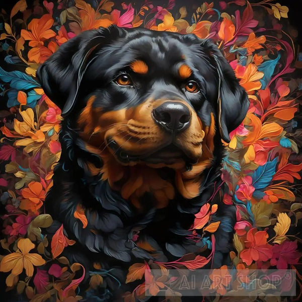 rottweiler kj 19SO ワコマリア cootie anytee rottweiler-dog-animal-ai-art-