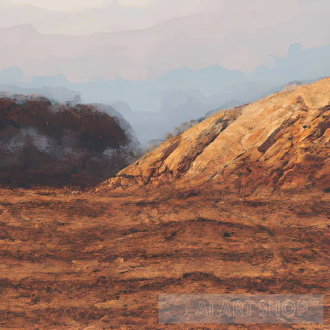 Rough Terrain Landscape Ai Art