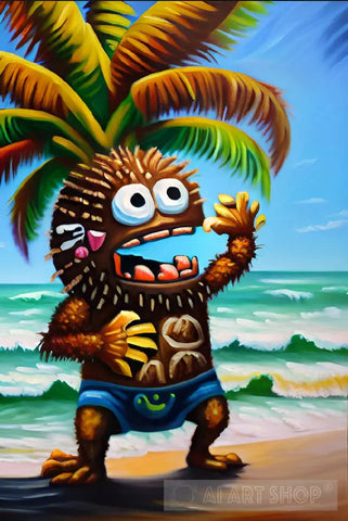 Rowdy Rum Monster #2 Ai Painting