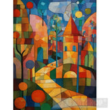 رسم المناظر الطبيعية التجريدية Ai Artwork