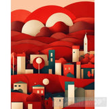 رسم المناظر الطبيعية التجريدية Ai Artwork