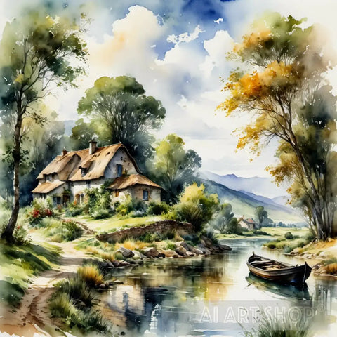 Rural vintage landscape