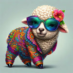 Cool lamb in a colorful suit copy