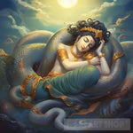 Sacred Slumber: Exploring The Symbolism And Significance Of Sleeping Vishnu Ai Painting