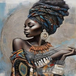 Sad African Woman Ai Artwork