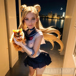 Sailor Moon Rescues Kitty Pop Ai Art