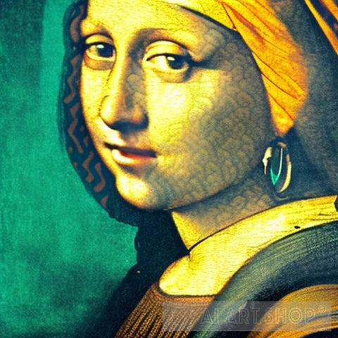 Salty Mona Lisa Girl With A Pearl Earring Ai Artwork