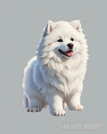 Samoyed Puppy Dog Ai Artwork