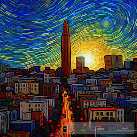 San Francisco I Abstract Ai Art