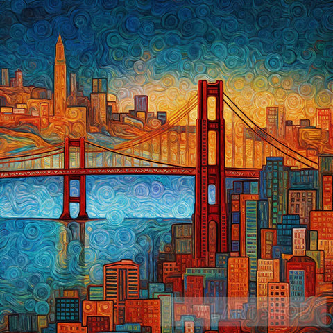 San Francisco Ii Abstract Ai Art