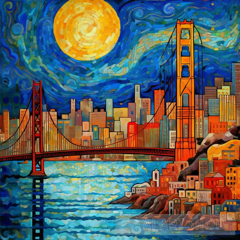 San Francisco Iii Abstract Ai Art