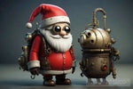 Santa Claus In A Style Of Machinarium Ai Artwork