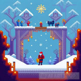 Santa Fantasia: Magical Gaming Adventures Portrait Ai Art