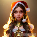 Santa Girl Art Christmas 22Sg02 Ai Artwork