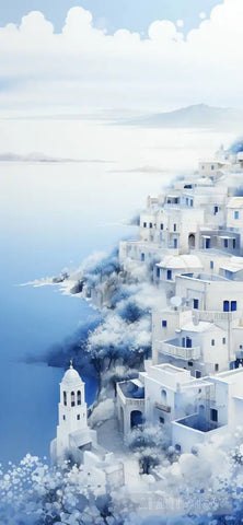 Santorini Greece Painting Photo No. 7 Ai