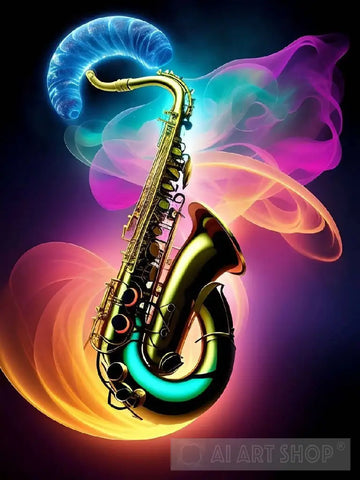 Saxophone Still Life Ai Art